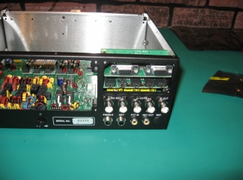I/O and RS-232 and ACC boards installed on top of optional Transverter/RX Antenna module