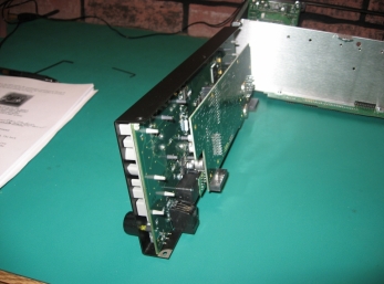 DSP Board mounted behind front panel PCB